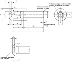 Metric Hex Socket Button Head Screw Dimensions