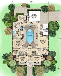 Lochinvar House Plan First Floor Pool