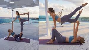 partner yoga poses two person yoga