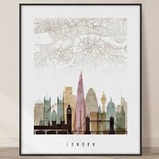 London Map Art London City Map Print