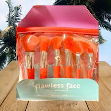 6pc flawless face makeup brush set