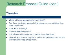 Detailed outline research proposal