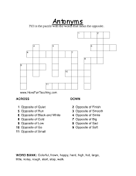 If you haven't solved the crossword clue low card yet try to search our crossword dictionary by entering the letters you already know! Antonyms Crossword Puzzle Have Fun Teaching