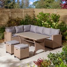 rowlinson rattan garden corner sofa
