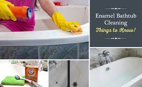 how to clean enamel bathtub a complete