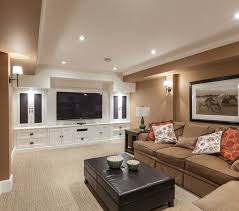 The basement family room should be a in a very large basement, consider wallpaper on one wall and paint on the others to break up the space. Pin On Basement Ceiling