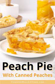 canned peach pie