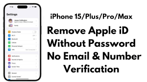 how to remove apple id from iphone