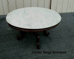 1900 1950 Marble Top Coffee Table