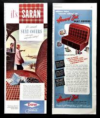 Howard Zink Car Seat Covers Vintage Ads