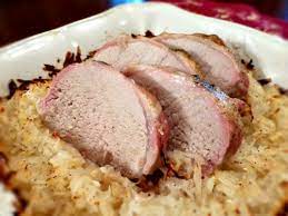 cold oven pork roast with sauer