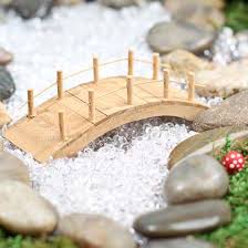 Miniature Fairy Garden Wooden Bridge