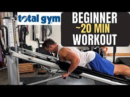 20 min total gym beginner workout