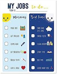 Amazon Com Routine Chart For Kids Chart For Morning And