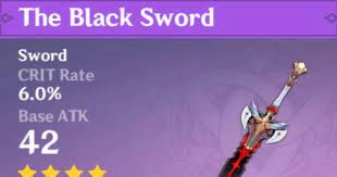 The Black Sword How to Get & Good For Whom? | Genshin Impact - GameWith