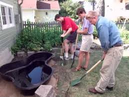 You can build a pond where you use the clay content in your soil to keep the pond from. How To Make A Pond With A Preformed Pond Liner Youtube