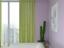 color curtains go with purple walls