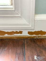 how to repair chipped baseboards