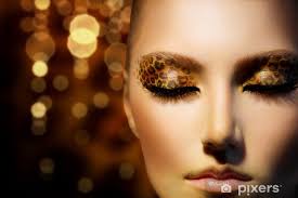 holiday leopard makeup