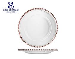 11 inch handmade glass dinner plate