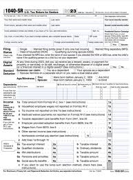 form 1040 sr u s tax return for