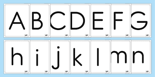Alphabet Template Letters A Z