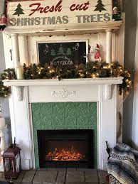 Antique Mantel Electric Fireplace