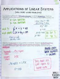 Linear Equations Word Problems Inb Page