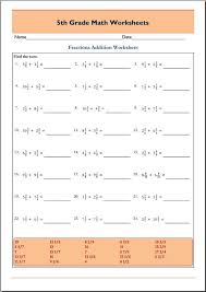 printable maths worksheets for grade 5