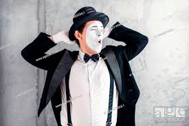 mime makeup male stock photos and