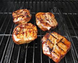marinated grilled pork chops love to