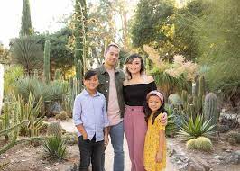 Family Session In Arizona Cactus Garden