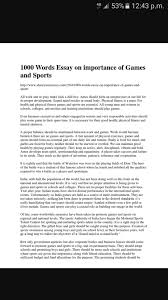 volume of game and sport essay brainly in