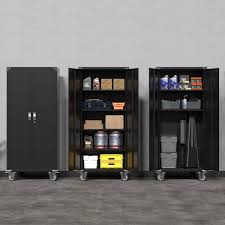 rolling locking storage cabinet