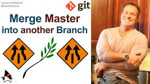 to merge master into any branch in git