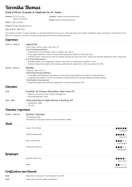 Chef Resume Sample Complete Guide 20 Examples
