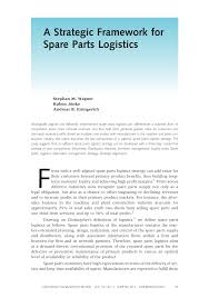Pdf A Strategic Framework For Spare Parts Logistics