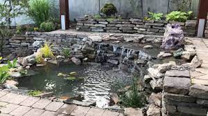 Stacked Stone Waterfall Pond Build