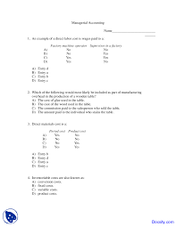 In the long view the full answer. Managerial Accounting Intermediate Accounting Quiz Docsity