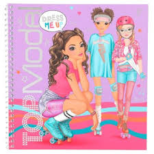 topmodel make up colouring book