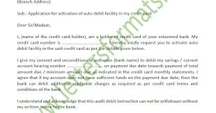 Earnings above the required reserves are returned to you, in the form of lower interest rates on loans and competitive dividends on. Request Letter For Activation Of Auto Direct Debit In Credit Card