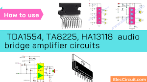 audio bridge amplifier circuits