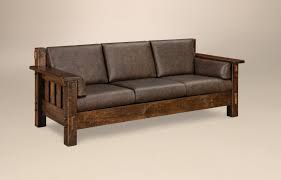 rustic rough sawn dutton sofa from