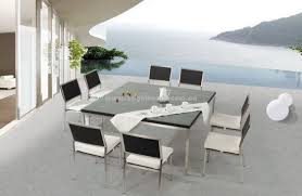 Stainless Steel Wicker Outdoor Dining