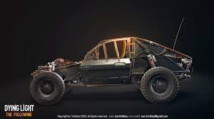 In the large and sprawling outskirts of harran, you need this car to cover long distances and destroy hordes of zombies in an open field. Artstation Dying Light The Following Buggy Karol Miklas