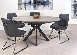 Dine in sociable style with the angeles round extending dining table. Manhattan Extending Round Dining Table 1200 1600mm Furniture Link