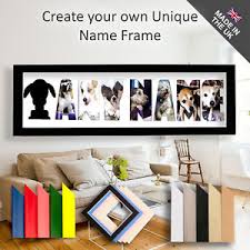 Details About Dog Frame Any Name Picture Frame Unique Personalised Word Gift Words 3 12letters