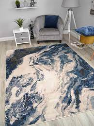 modern abstract rugs dark blue grey
