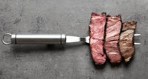 What is a little pink in steak called?