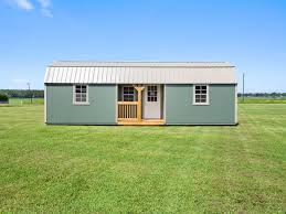 lofted center cabin shed barns with
